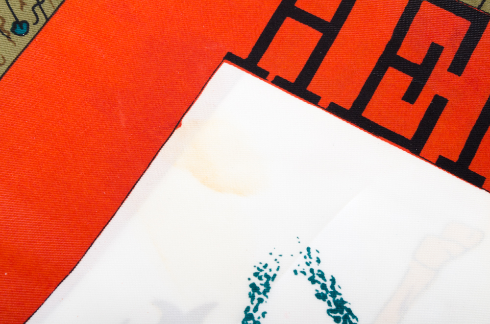 Hermes Paris "Feux d' Artiflce" Fashion Scarf