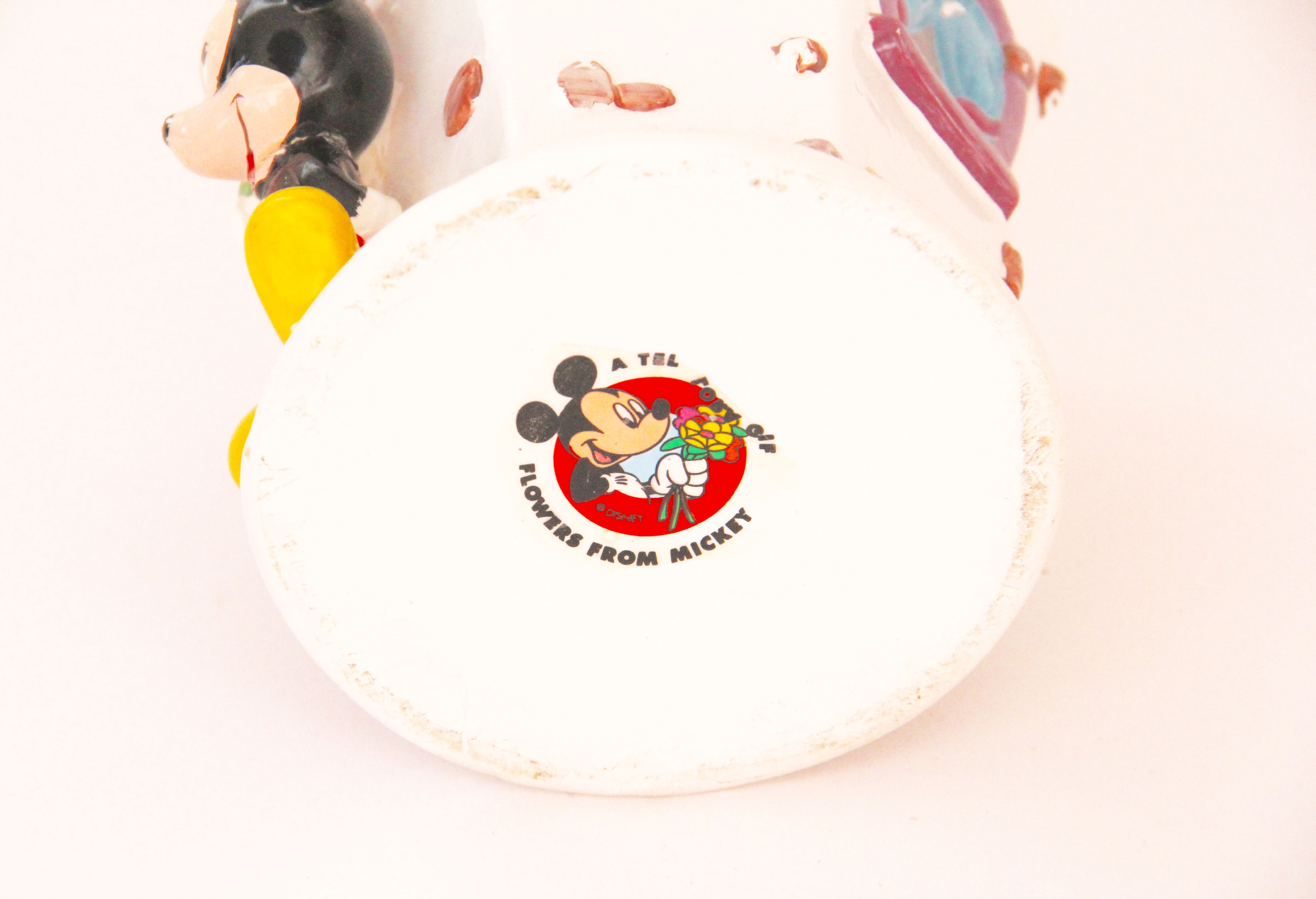 Vintage Disney "Flowers from Mickey" Cookie Jar