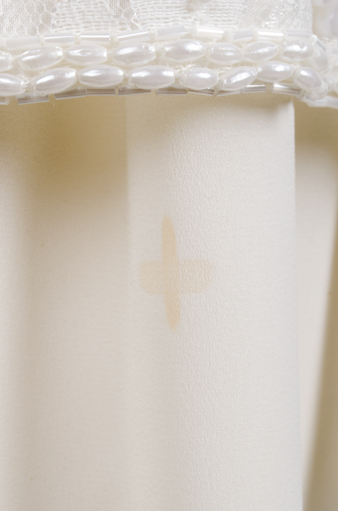 Cervelle White Beaded Top and Shirt Ensemble