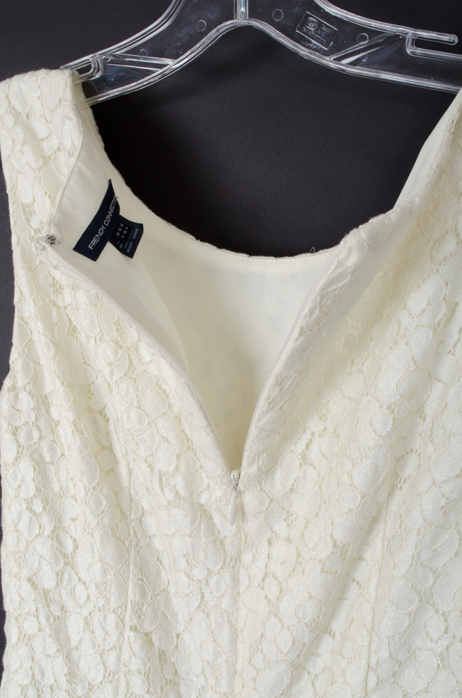 French Connection White Lace Dress