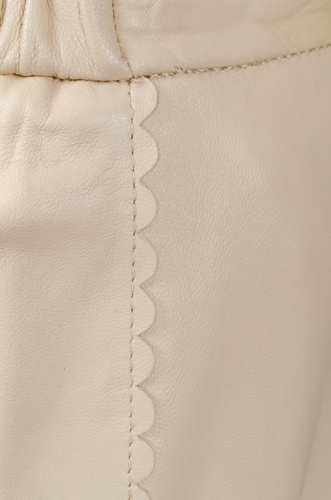 Terry Lewis Leather Skirt