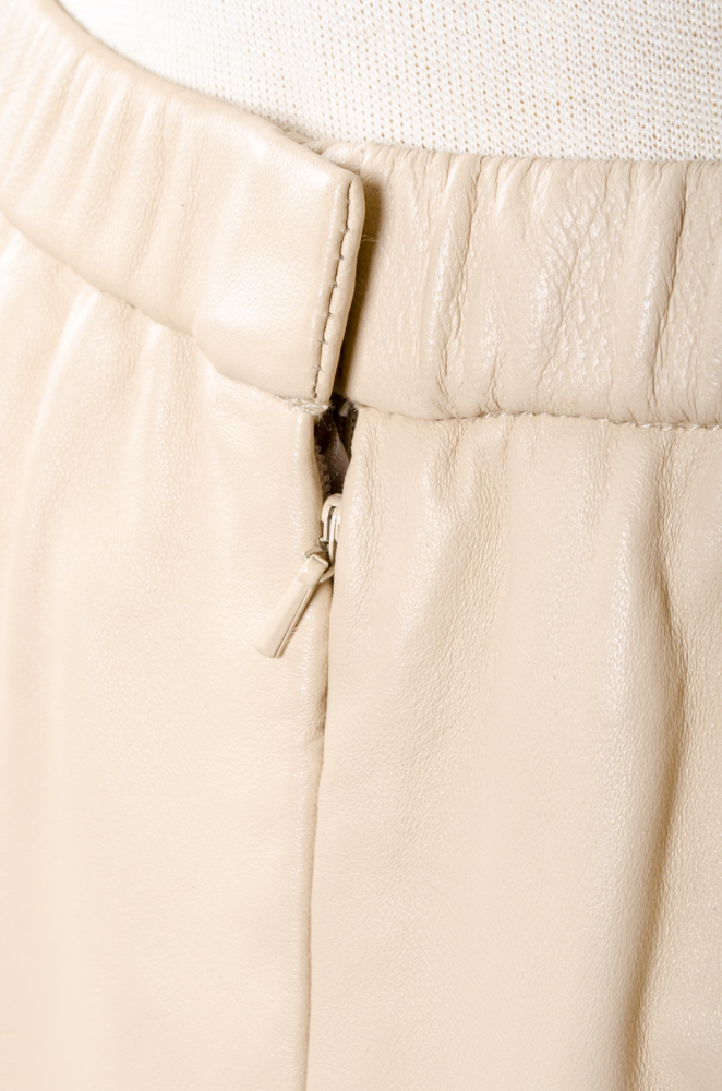 Terry Lewis Leather Skirt