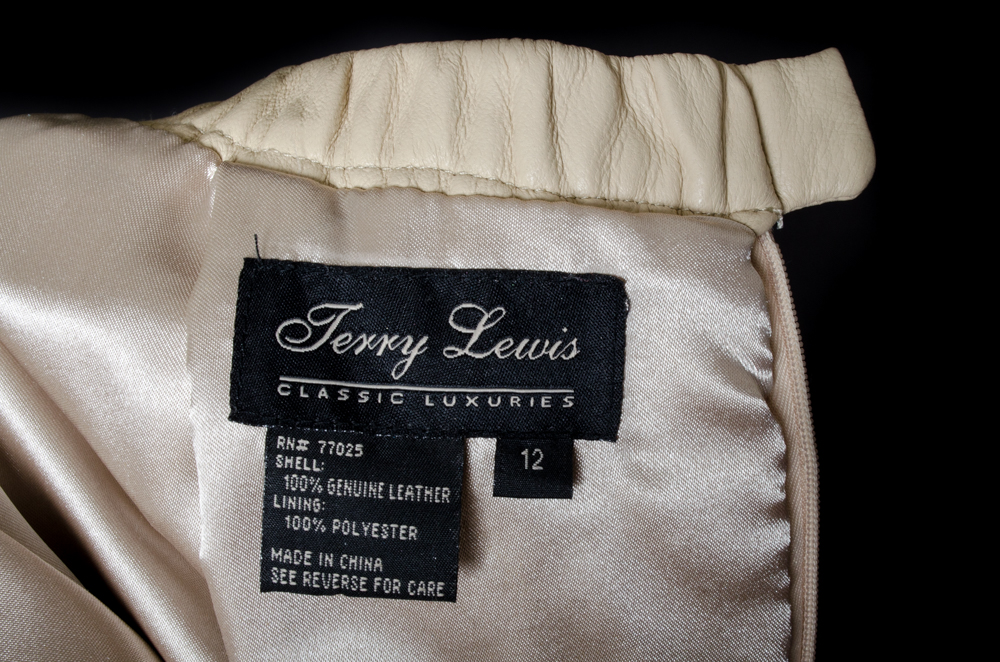 Terry Lewis Leather Skirt