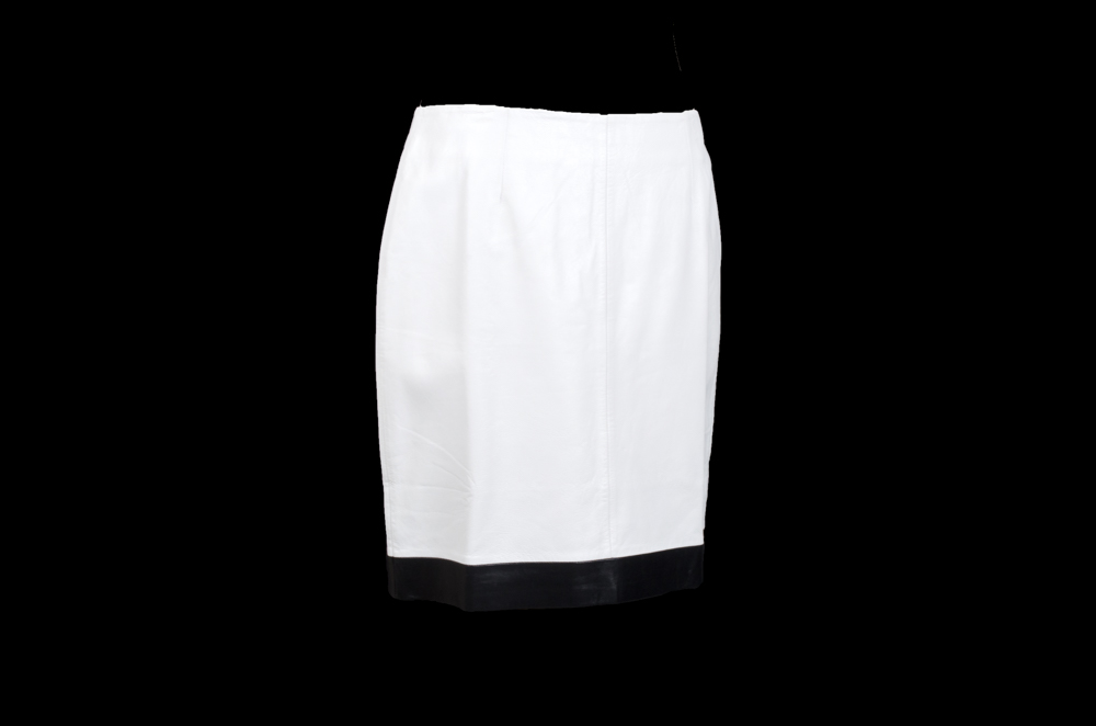 Margaret Godfrey Leather Skirt