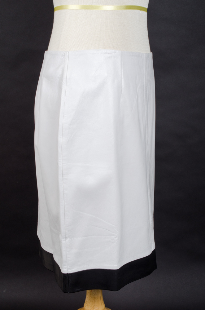 Margaret Godfrey Leather Skirt