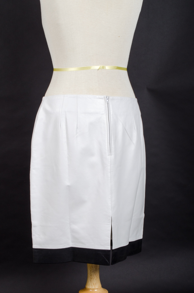 Margaret Godfrey Leather Skirt