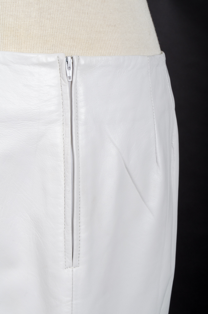 Margaret Godfrey Leather Skirt