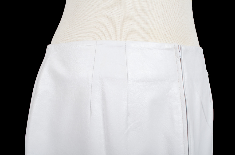 Margaret Godfrey Leather Skirt
