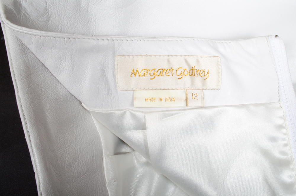 Margaret Godfrey Leather Skirt