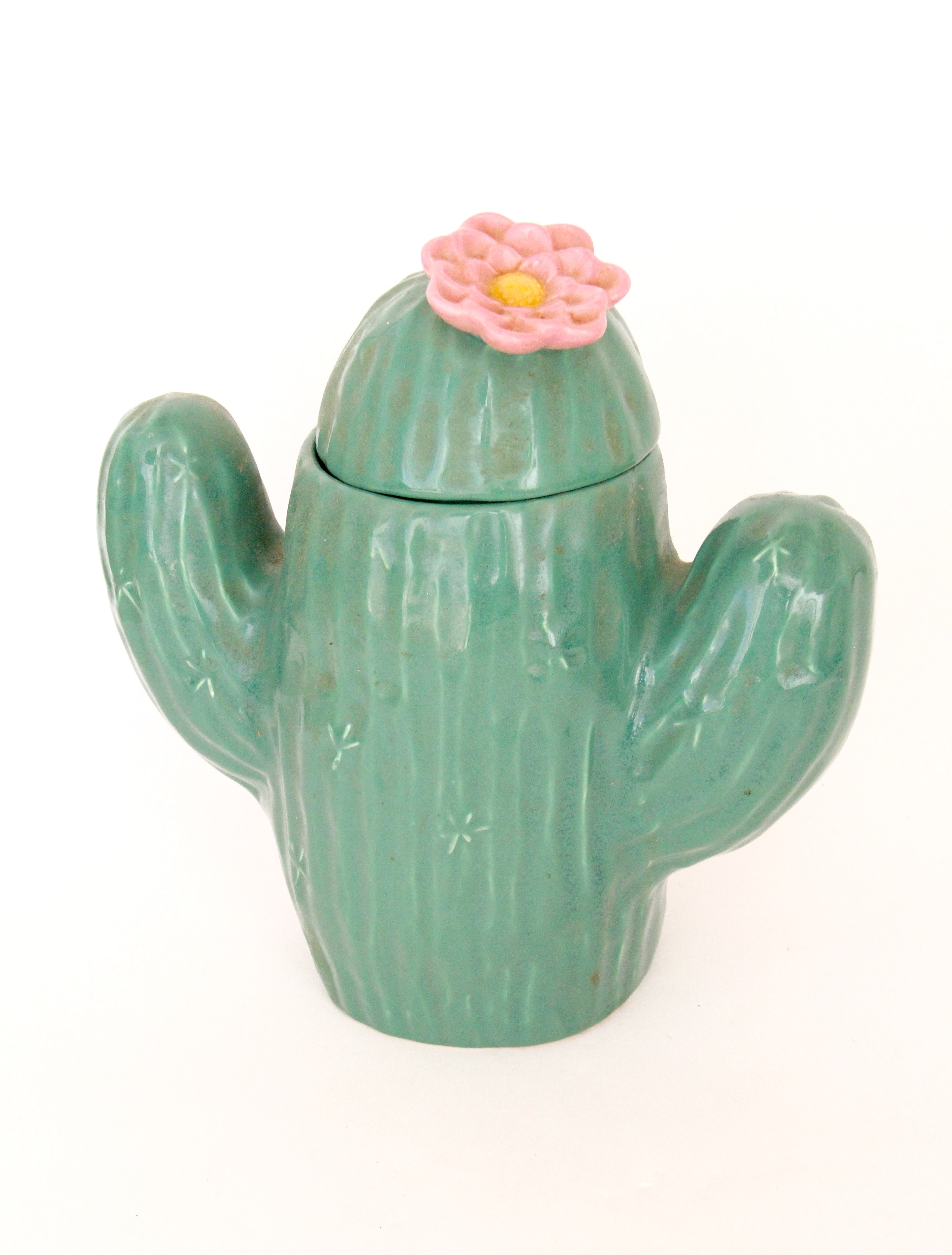 Duo of Cactus Cookie Jars