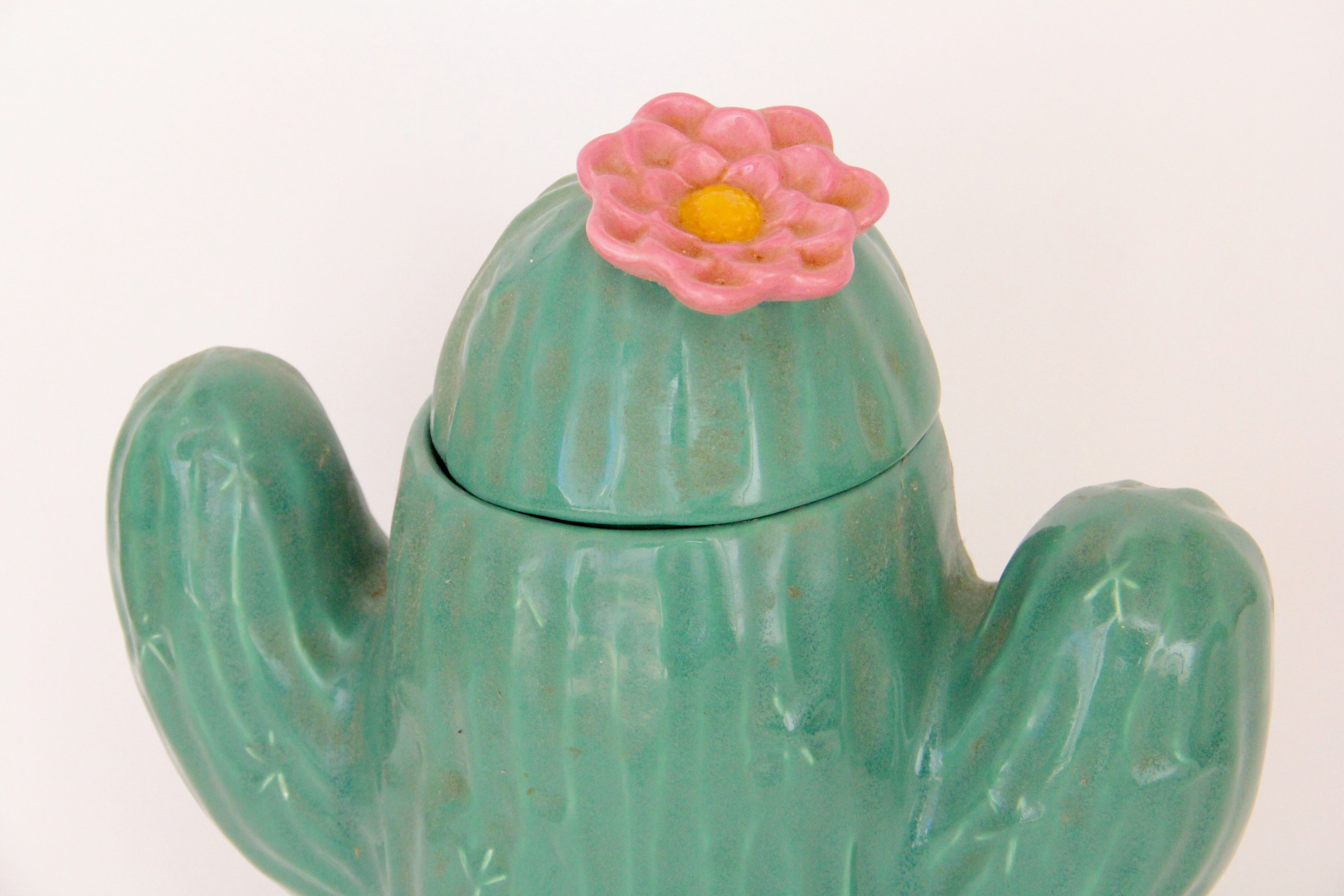 Duo of Cactus Cookie Jars