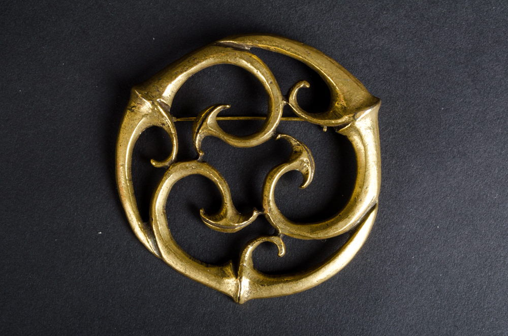 Group of Gold-Tone Brooches