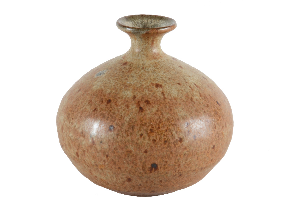 Studio Art Pottery Bud Vase, Signed