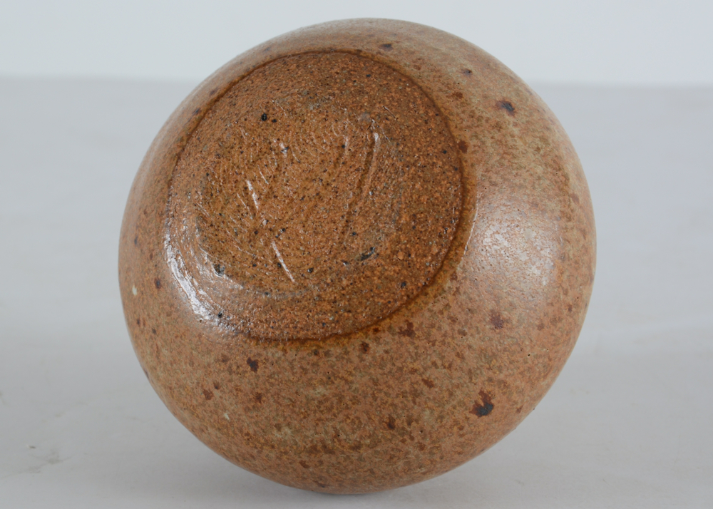 Studio Art Pottery Bud Vase, Signed