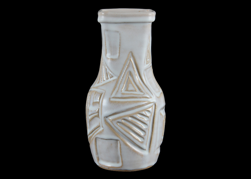 Studio Art Pottery Modern Styled Vase, Signed