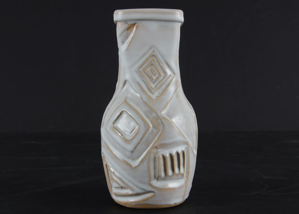 Studio Art Pottery Modern Styled Vase, Signed