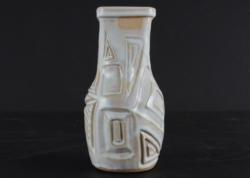 Studio Art Pottery Modern Styled Vase, Signed