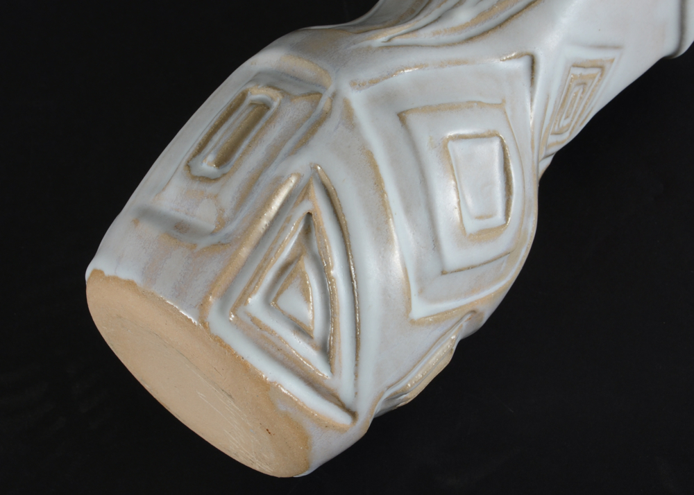 Studio Art Pottery Modern Styled Vase, Signed