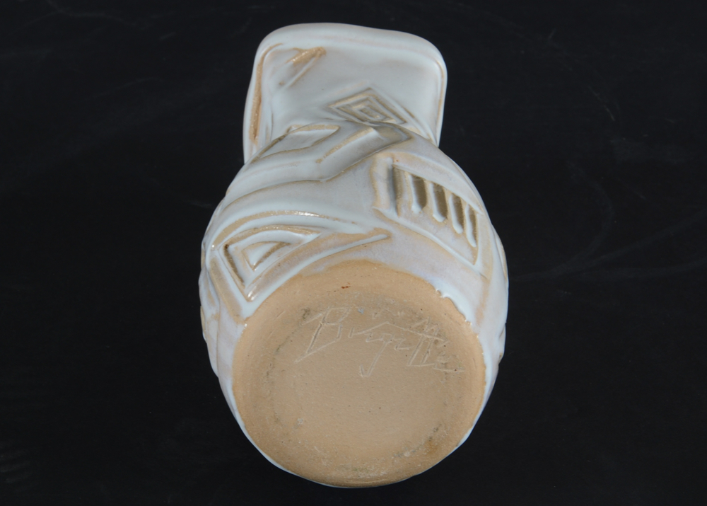 Studio Art Pottery Modern Styled Vase, Signed