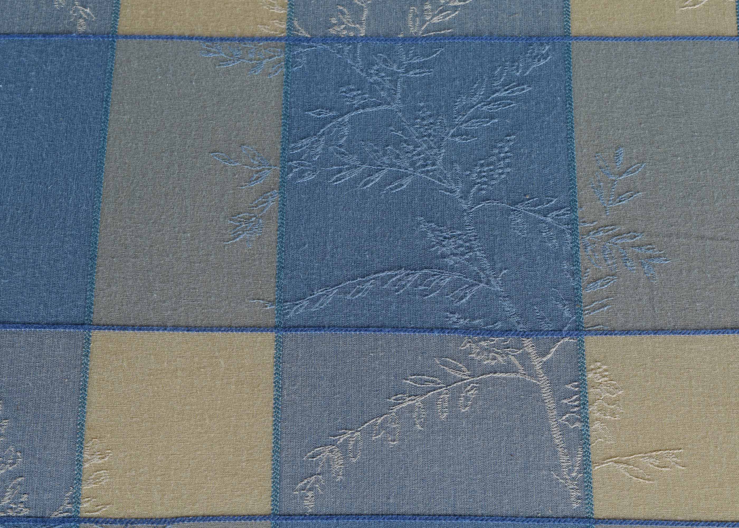 Blue and Cream Pierre Deaux French County Sofa