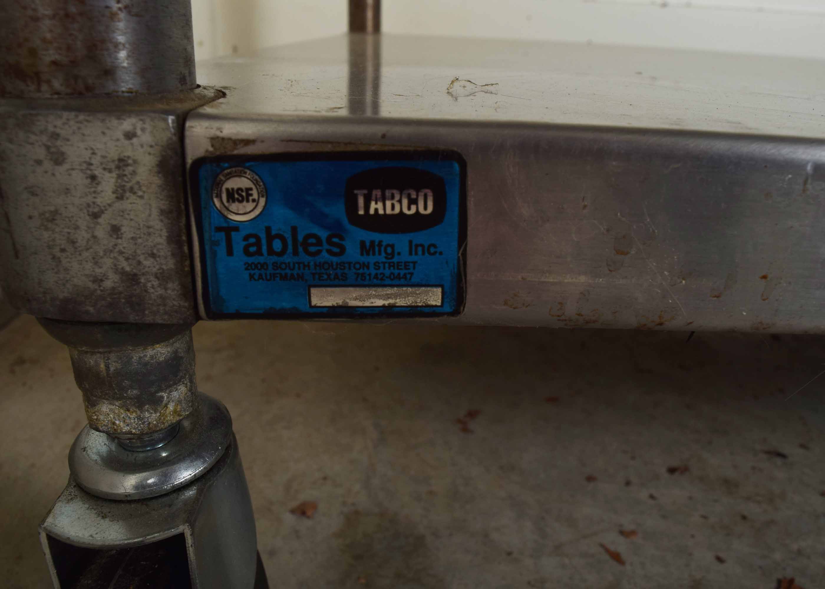 Commercial Stainless Steel Two Tier Rolling Kitchen Prep Table