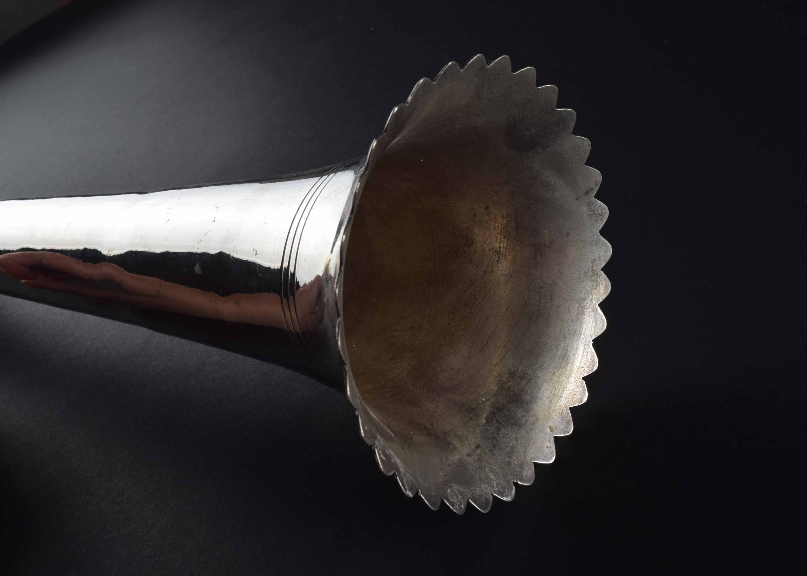 Silverplate Trumpet Vase