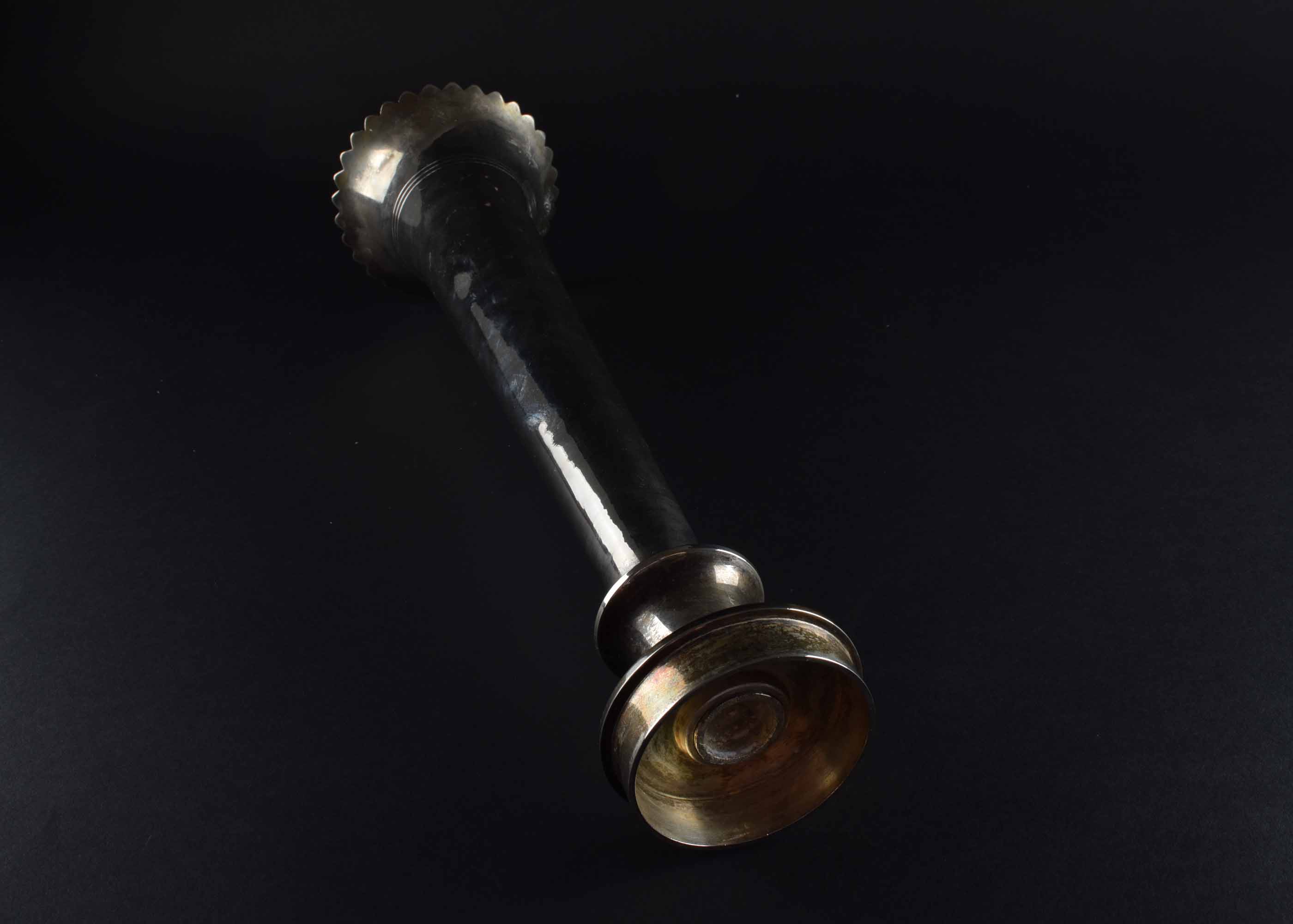 Silverplate Trumpet Vase