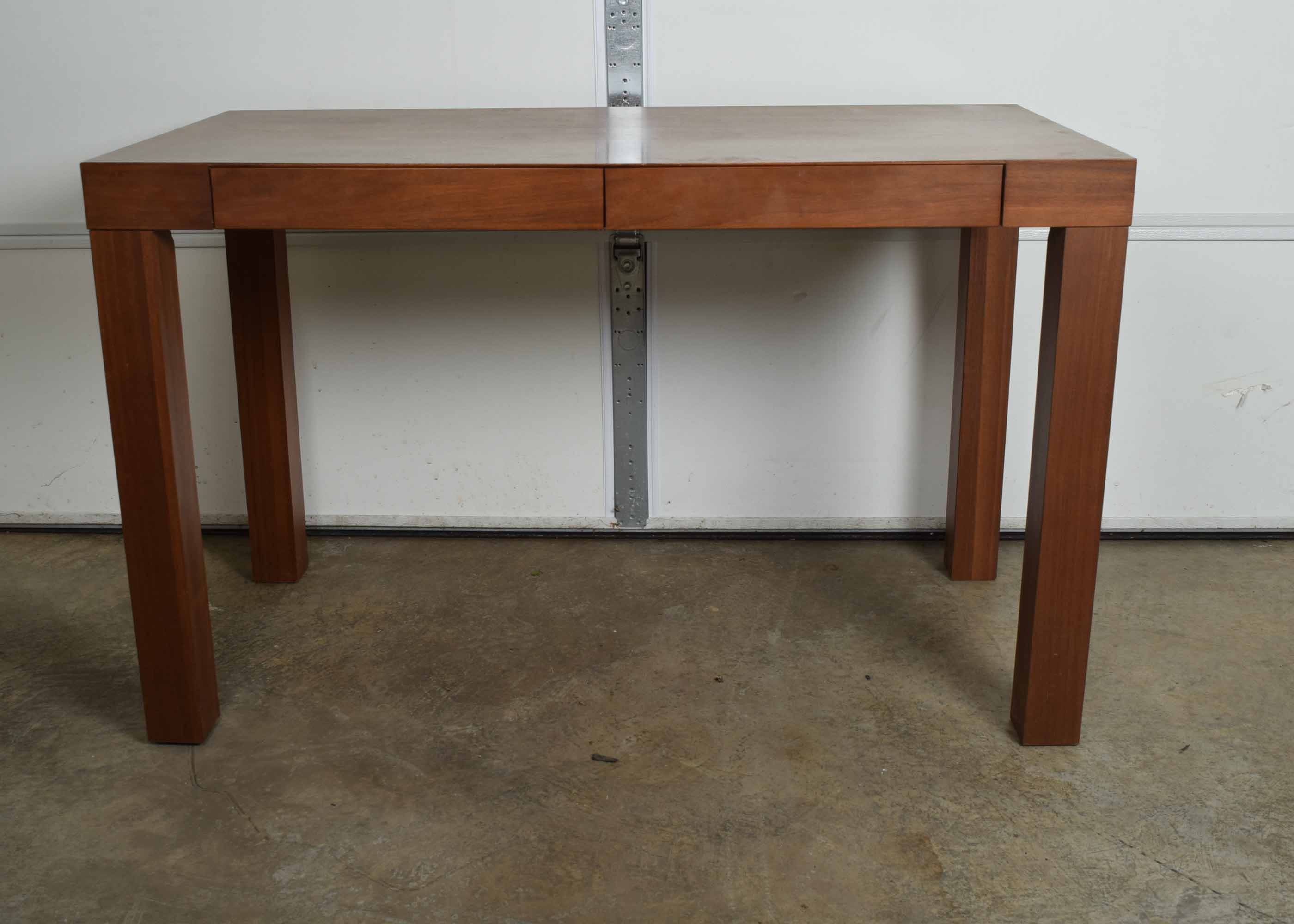 West Elm Walnut Parsons Style Desk