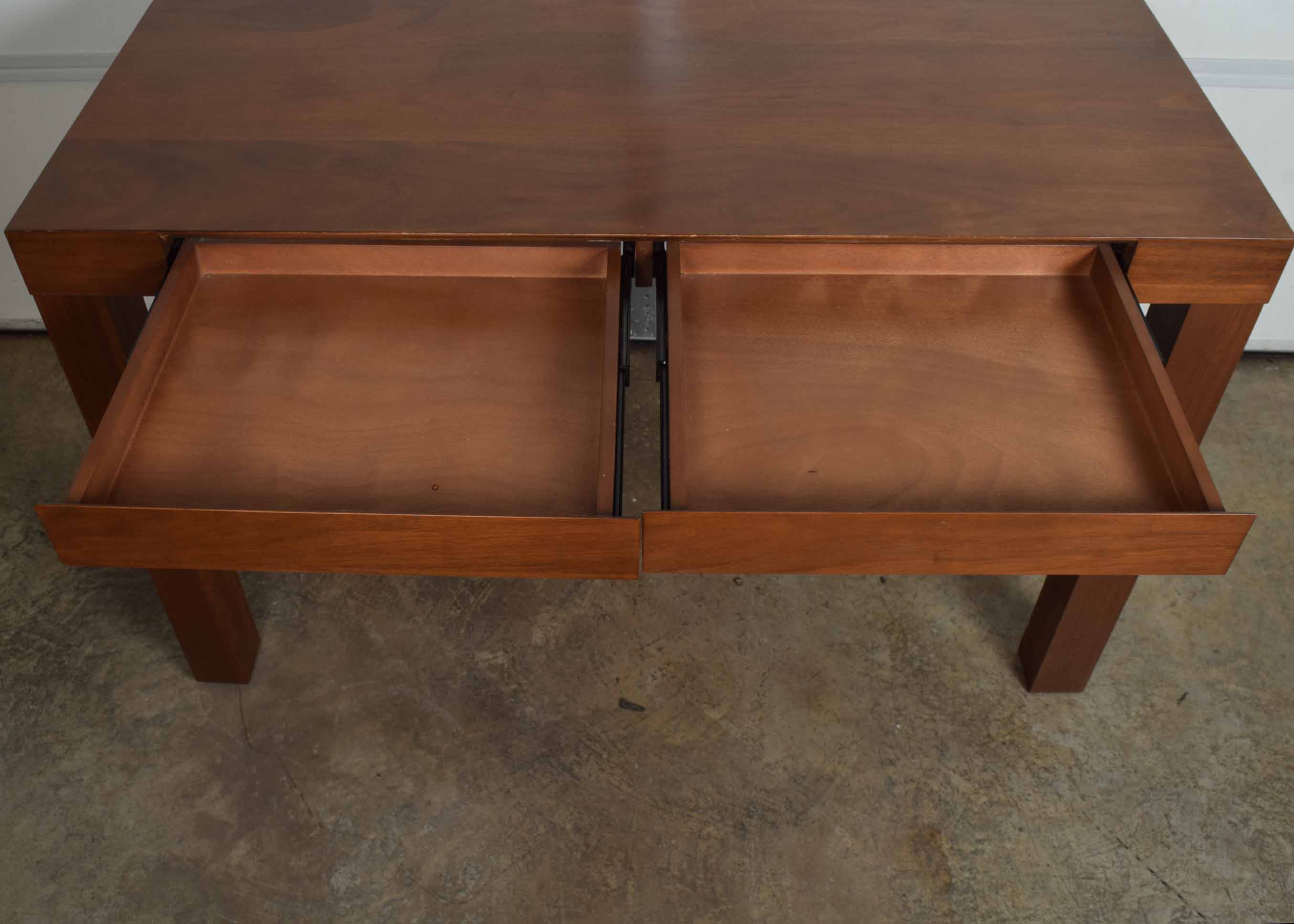 West Elm Walnut Parsons Style Desk