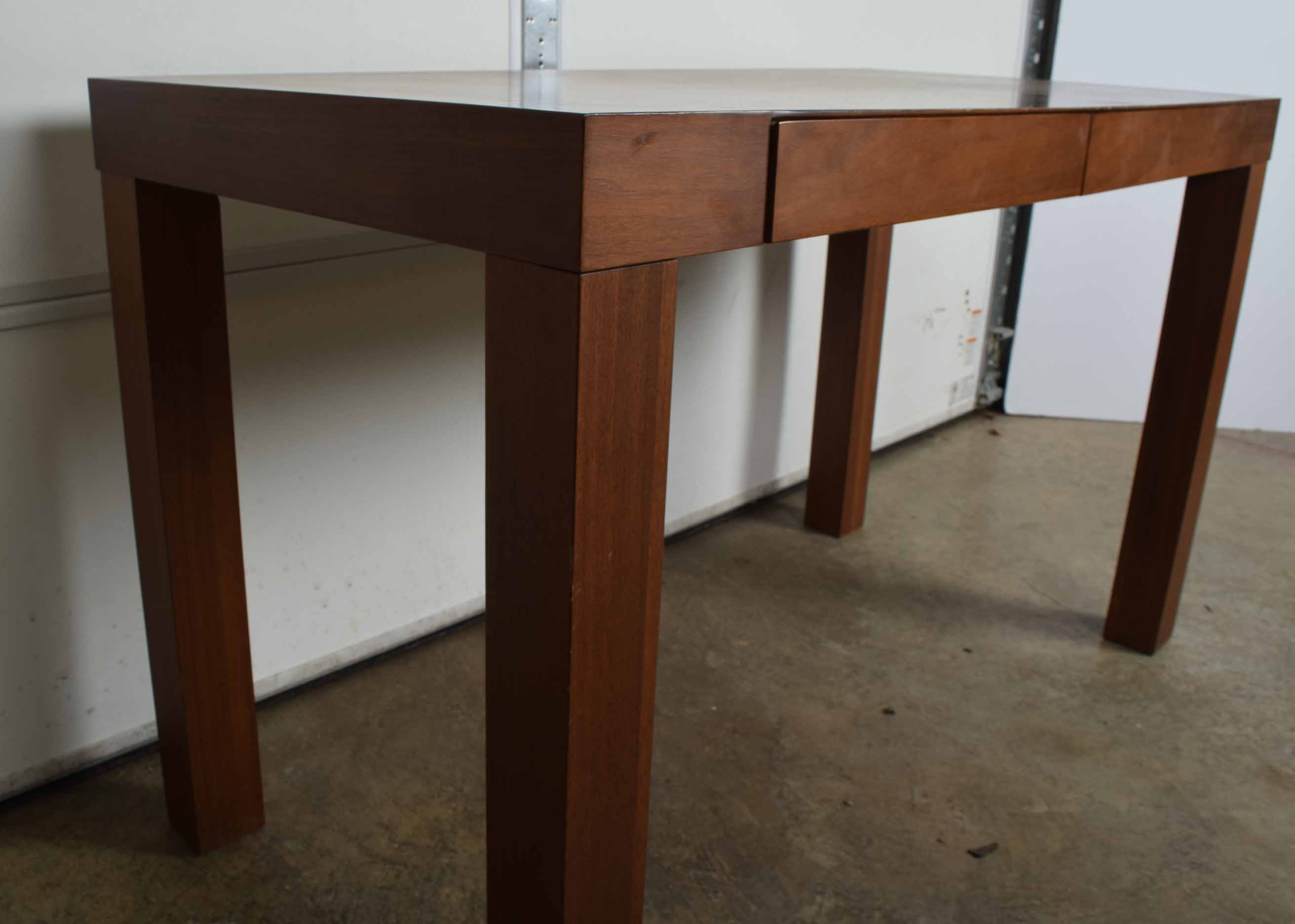 West Elm Walnut Parsons Style Desk