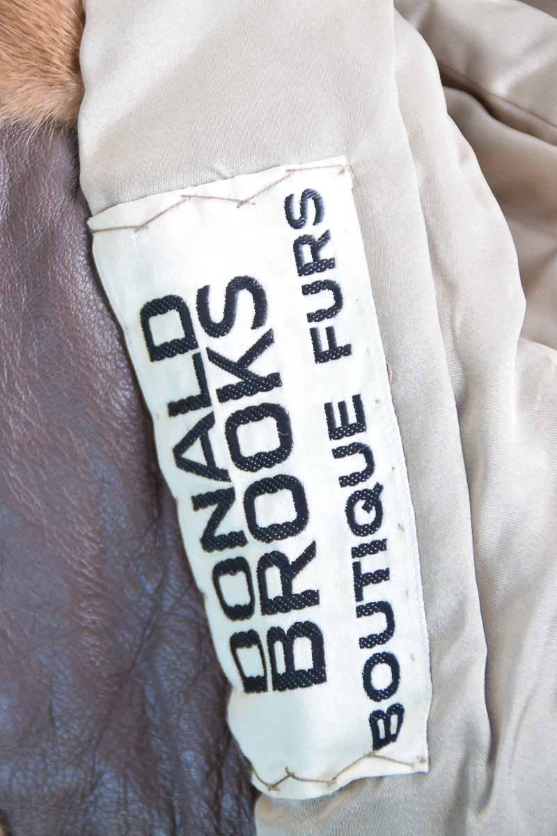 Vintage Donald Brooks Fur Coat