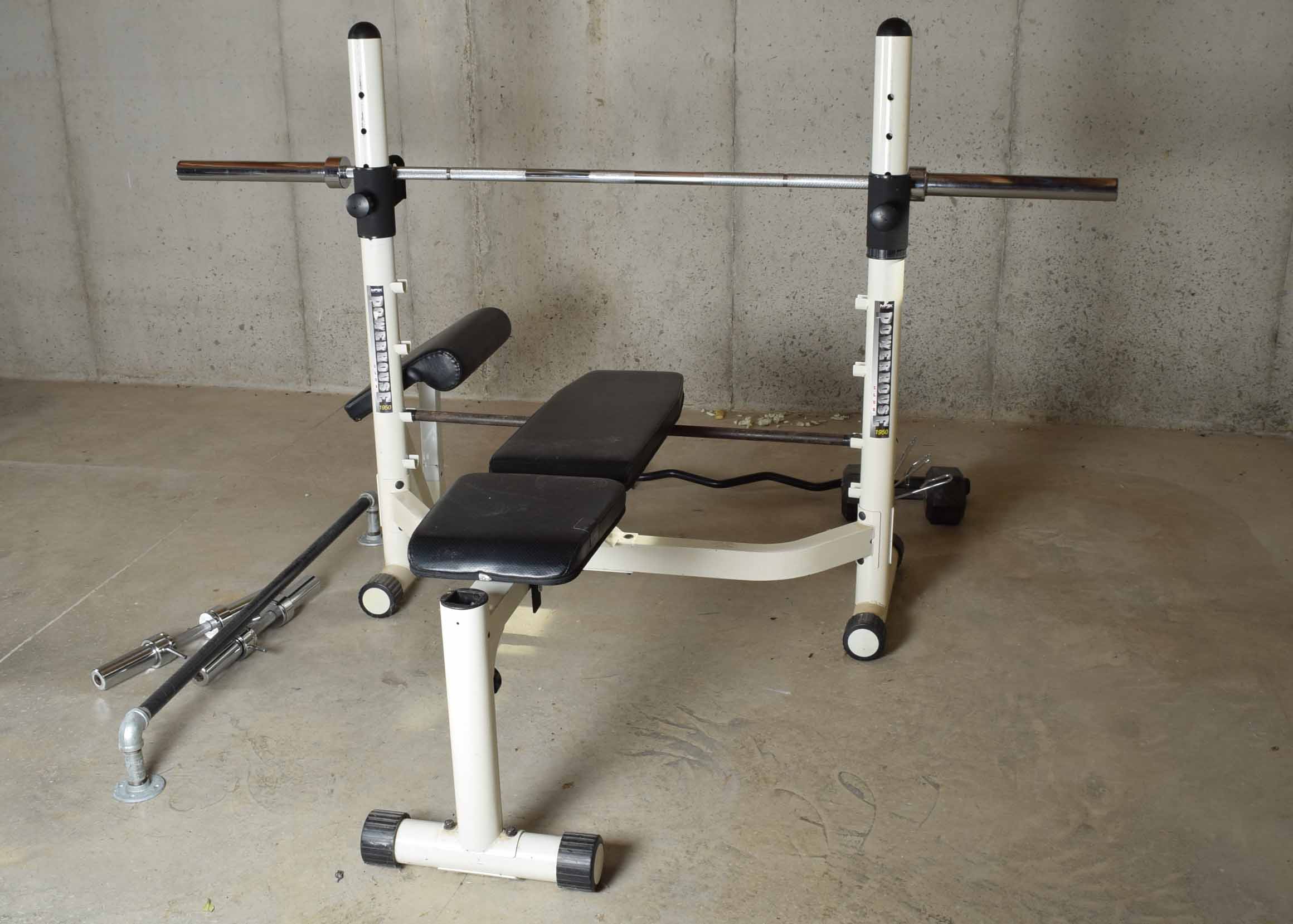 MPEX Powerhouse 1950 Weight Bench System and Accessories