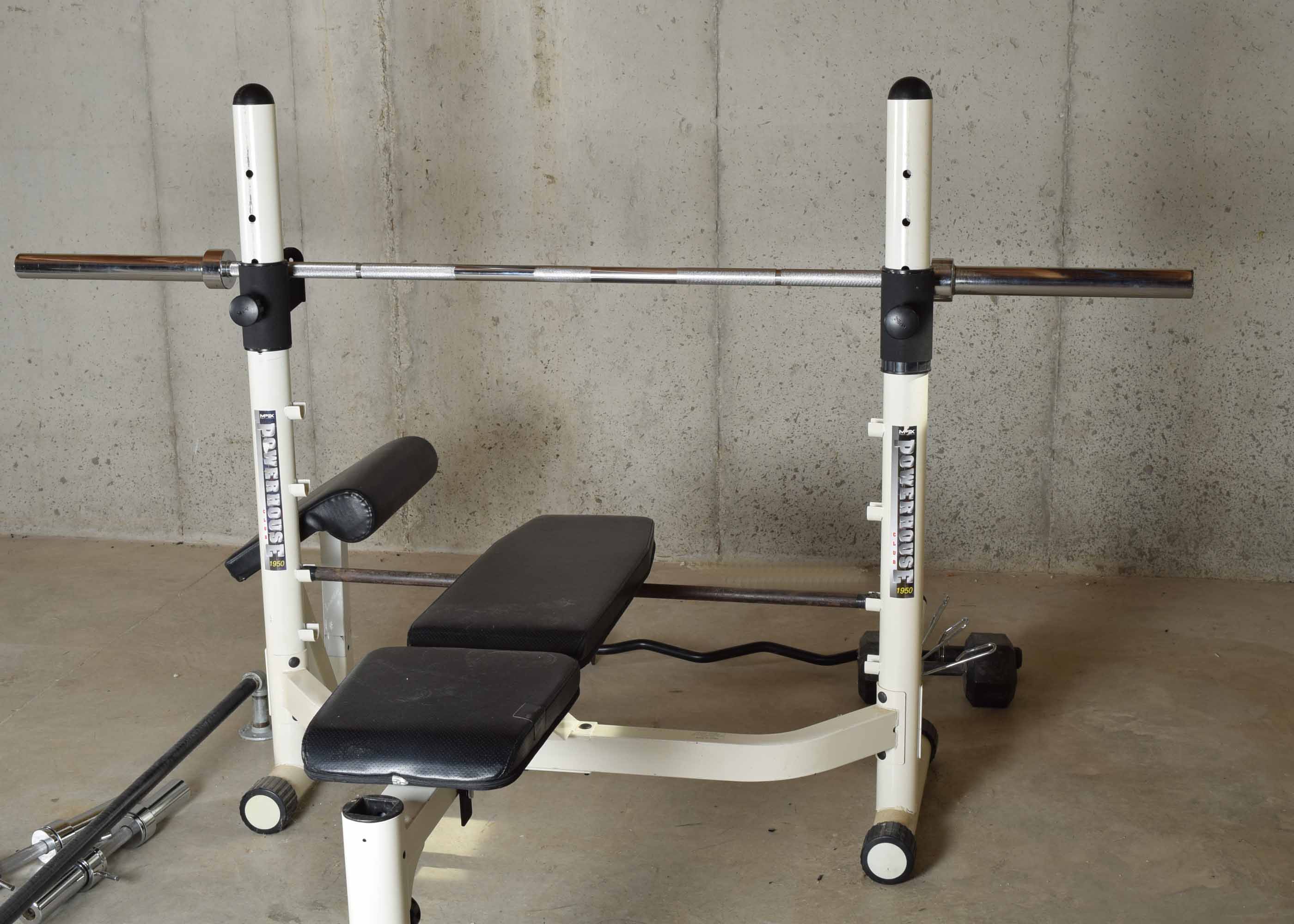 MPEX Powerhouse 1950 Weight Bench System and Accessories