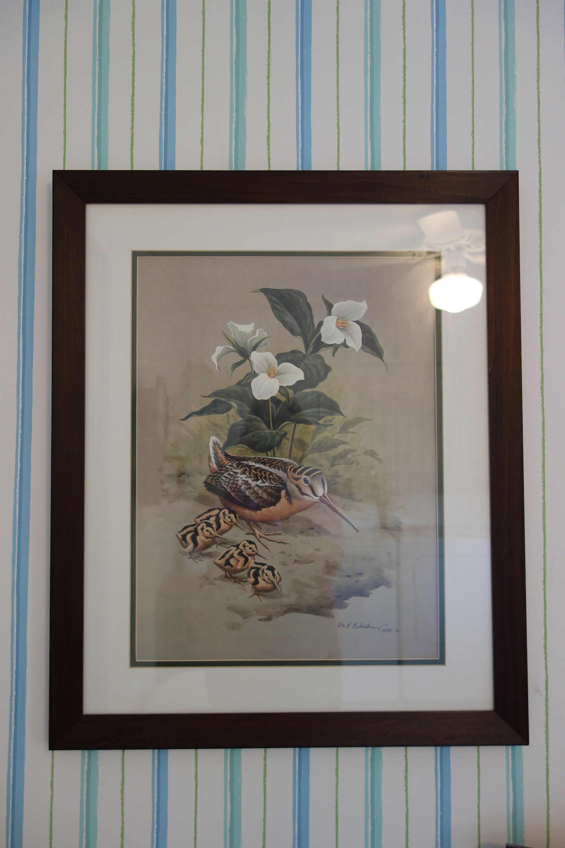 Small Wooden Bench, Framed Guy Coheleach Print and More