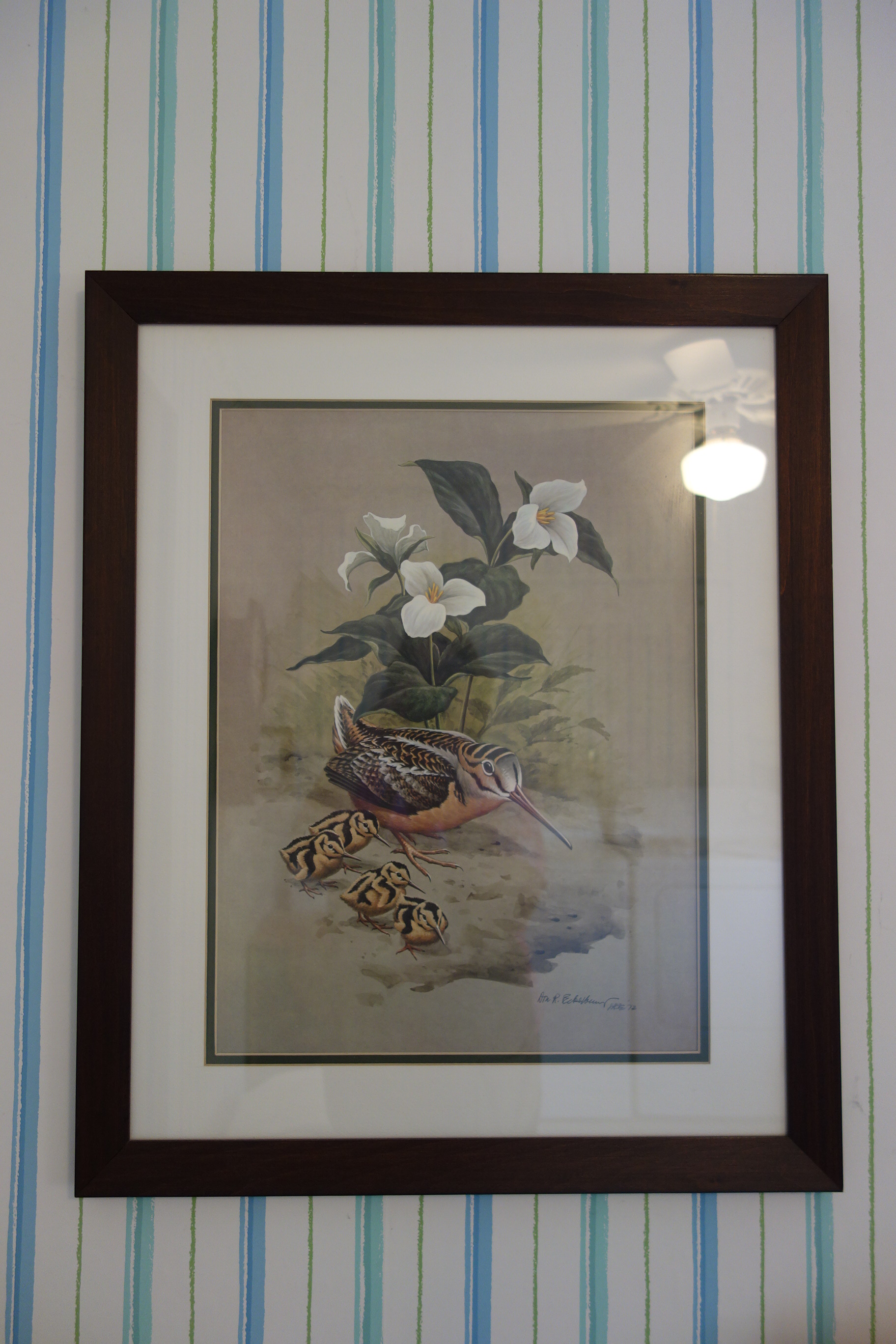 Small Wooden Bench, Framed Guy Coheleach Print and More