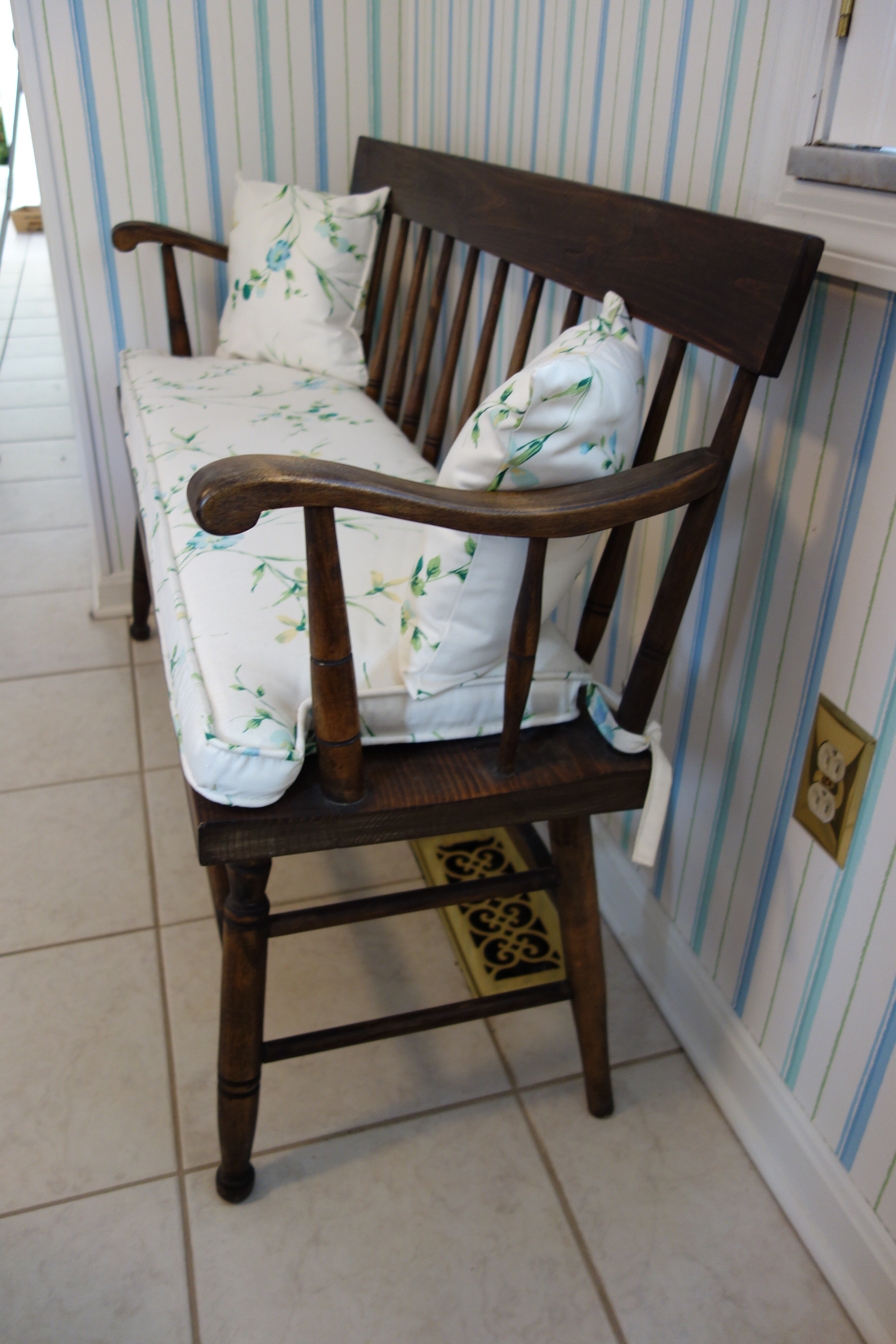 Small Wooden Bench, Framed Guy Coheleach Print and More