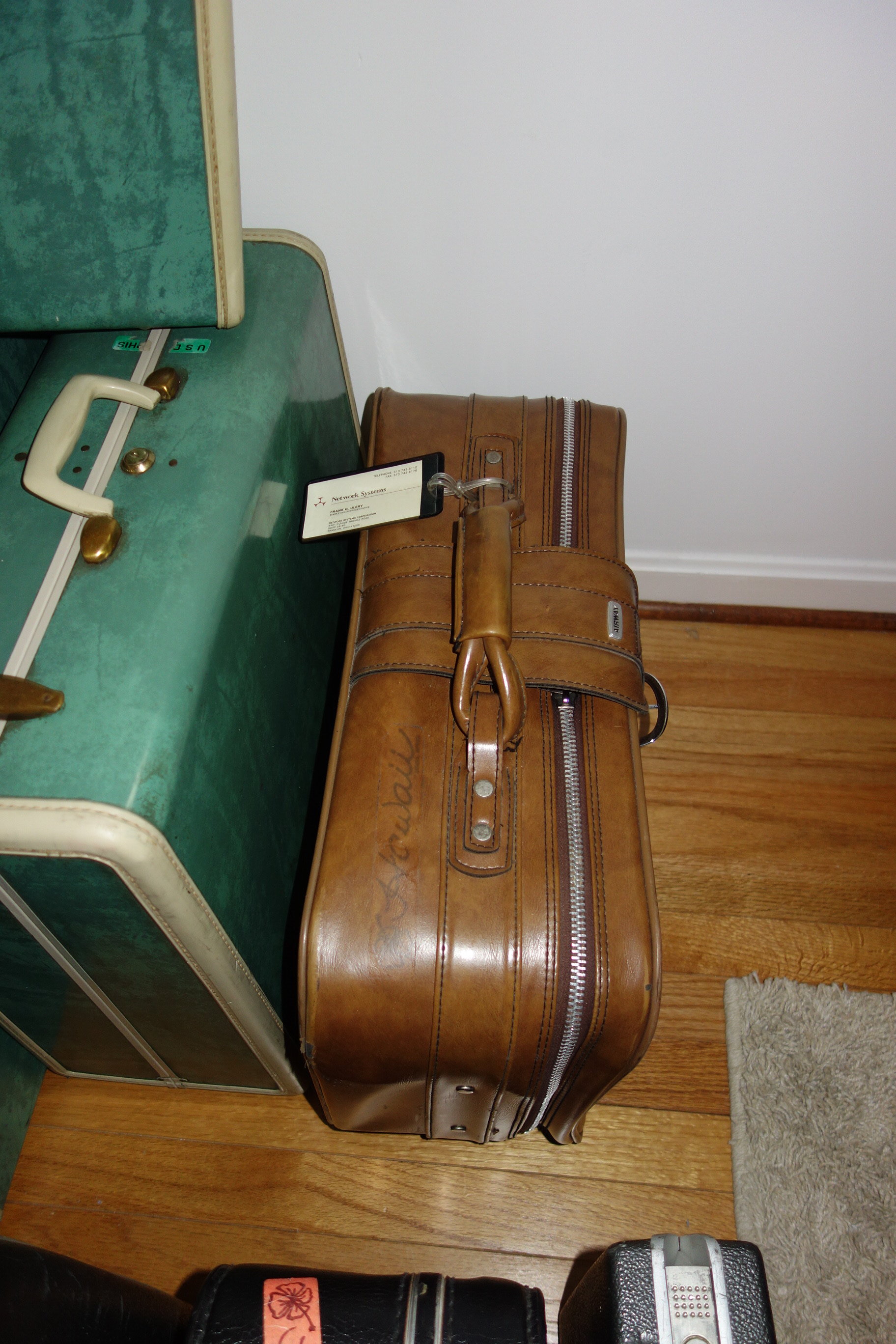 Nine Pieces of Vintage Luggage