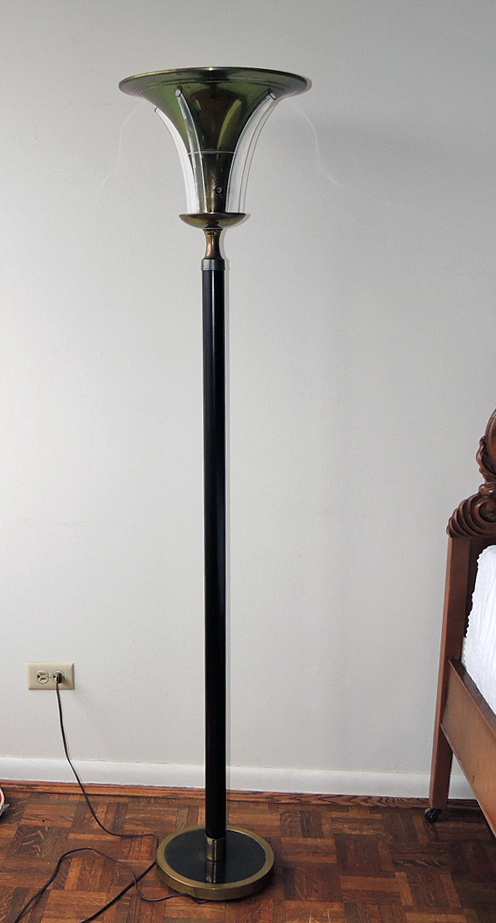 Vintage Torchiere Floor Lamp