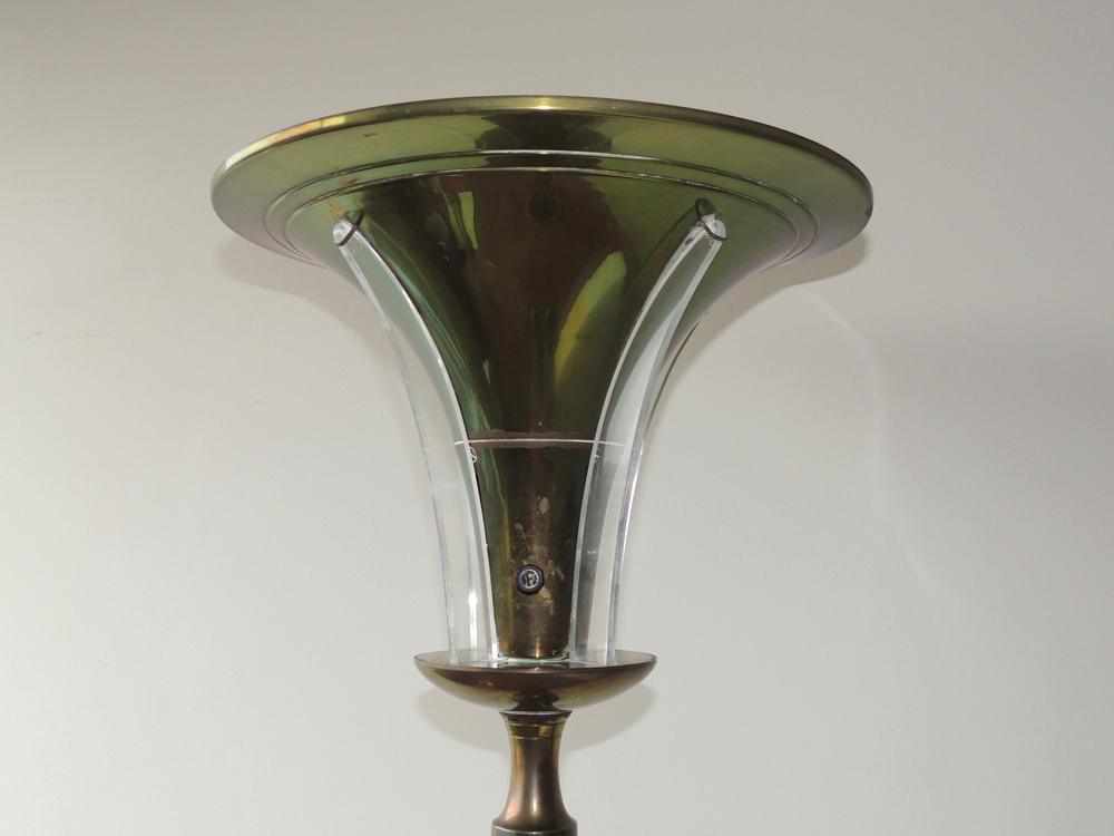 Vintage Torchiere Floor Lamp