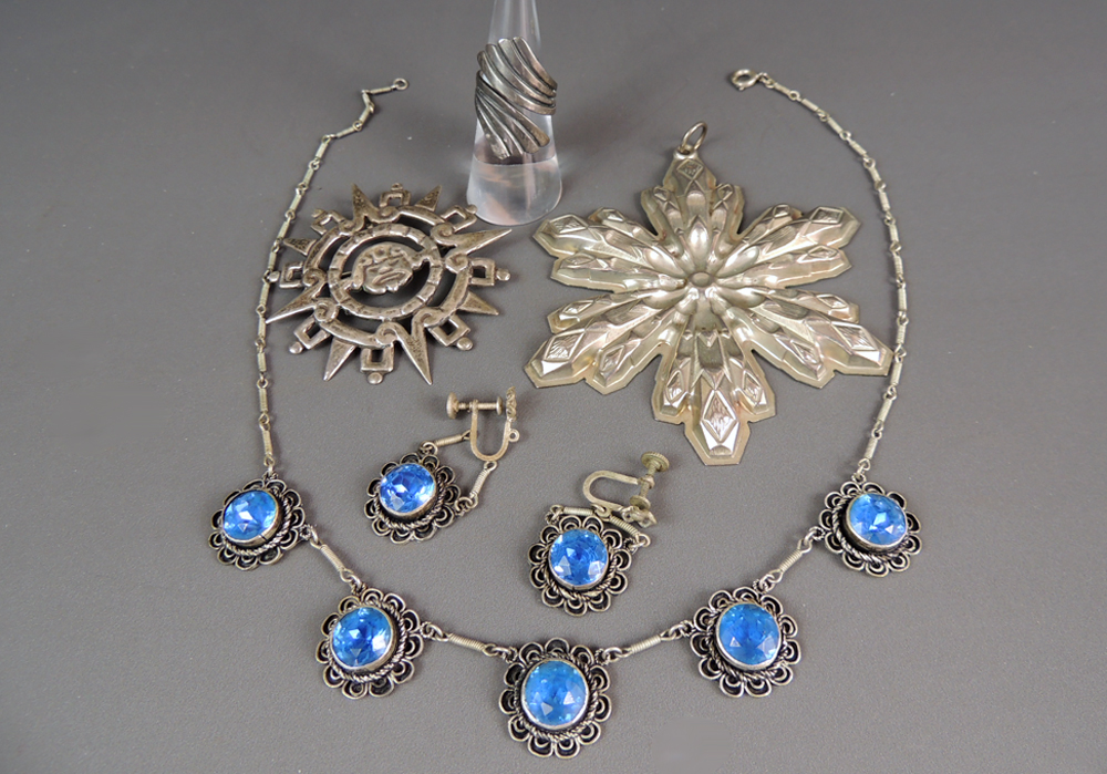 Vintage Sterling Silver Jewelry and Gorham Sterling Silver Ornament