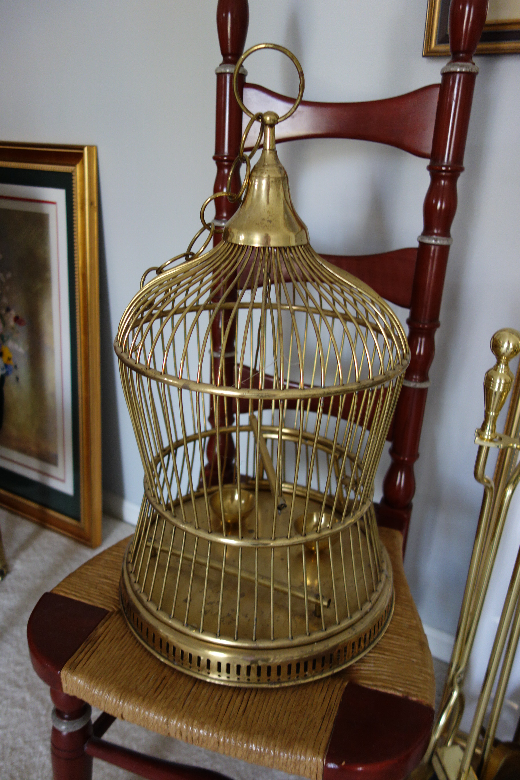 Generous Framed Horse Print and Other Items