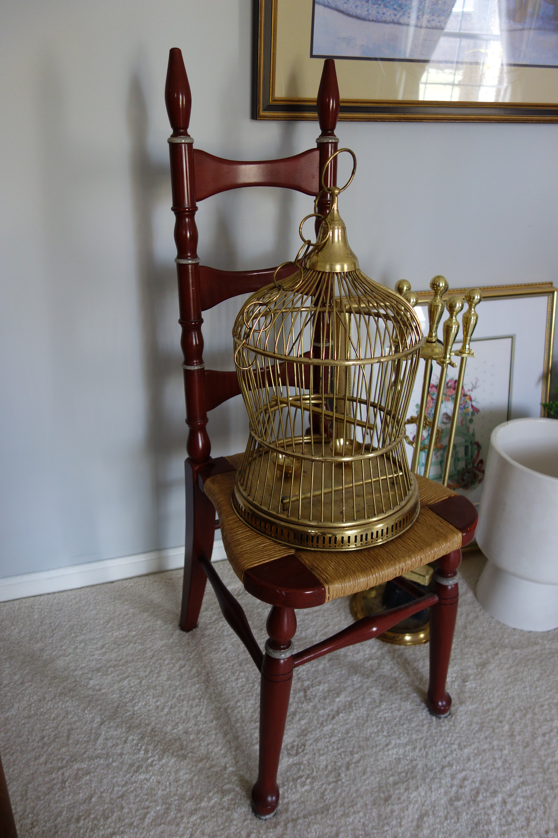 Generous Framed Horse Print and Other Items