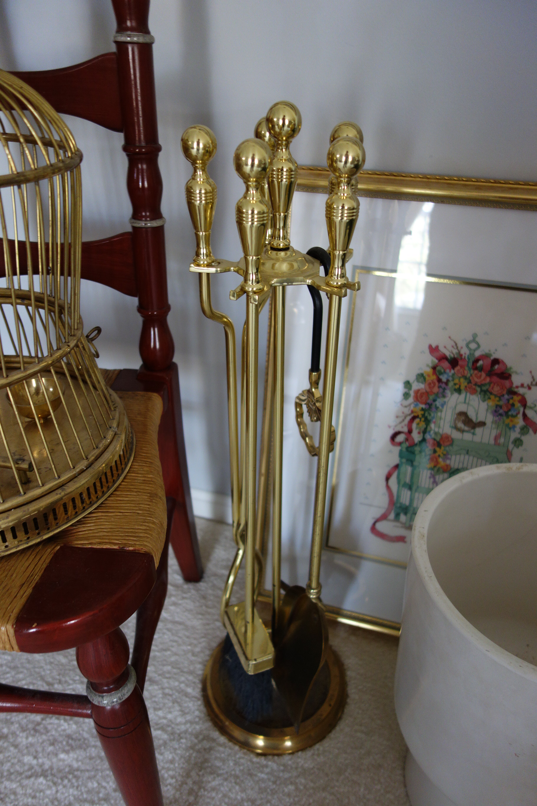 Generous Framed Horse Print and Other Items