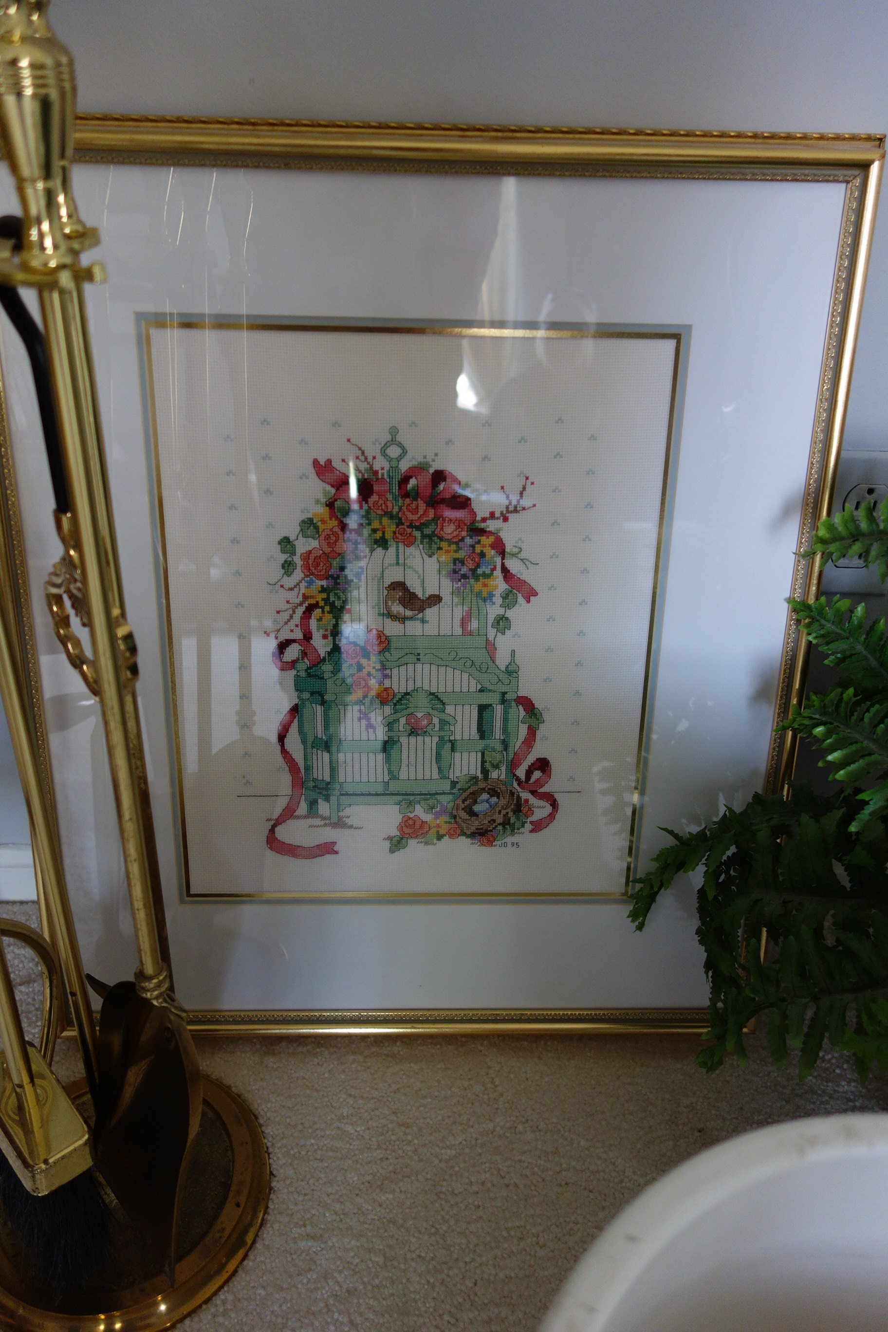 Generous Framed Horse Print and Other Items