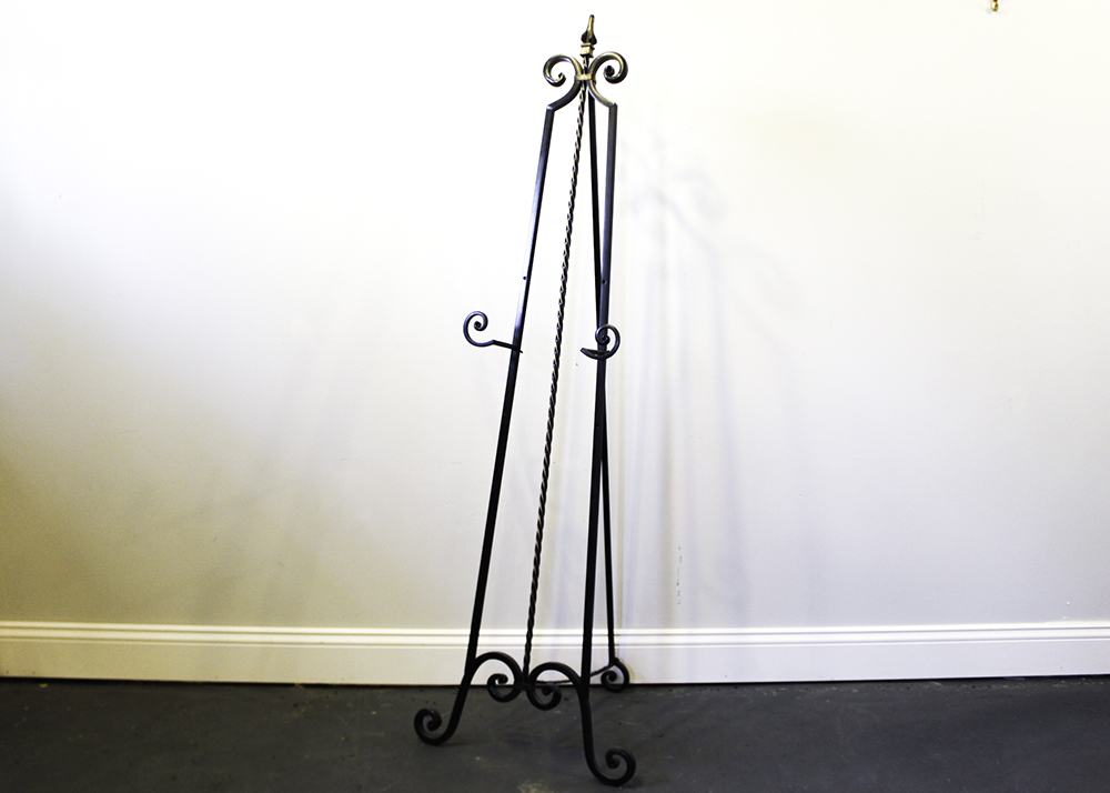 Wrought Iron Floor Easel