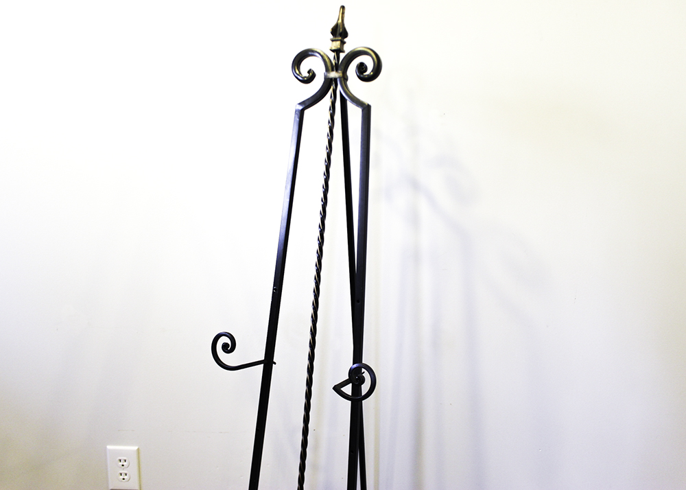 Wrought Iron Floor Easel