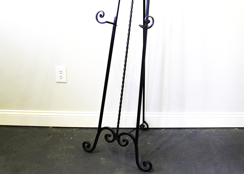 Wrought Iron Floor Easel