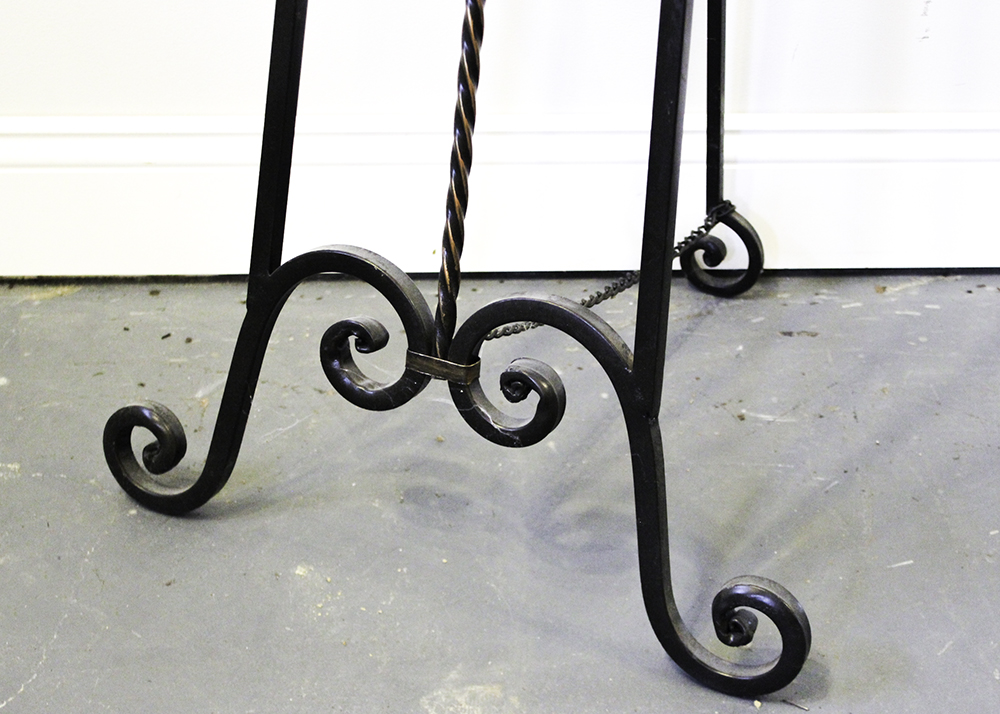 Wrought Iron Floor Easel