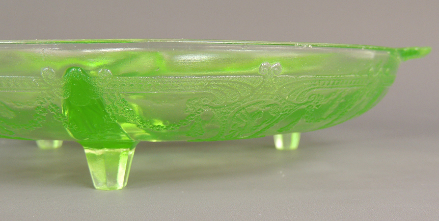 Antique and Vintage Glassware Including Vasoline Glass and Ruby Flash