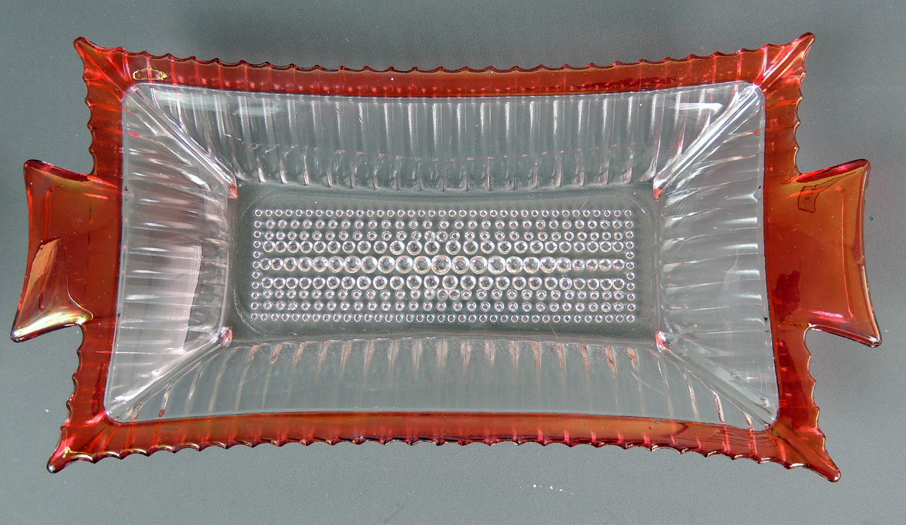 Antique and Vintage Glassware Including Vasoline Glass and Ruby Flash